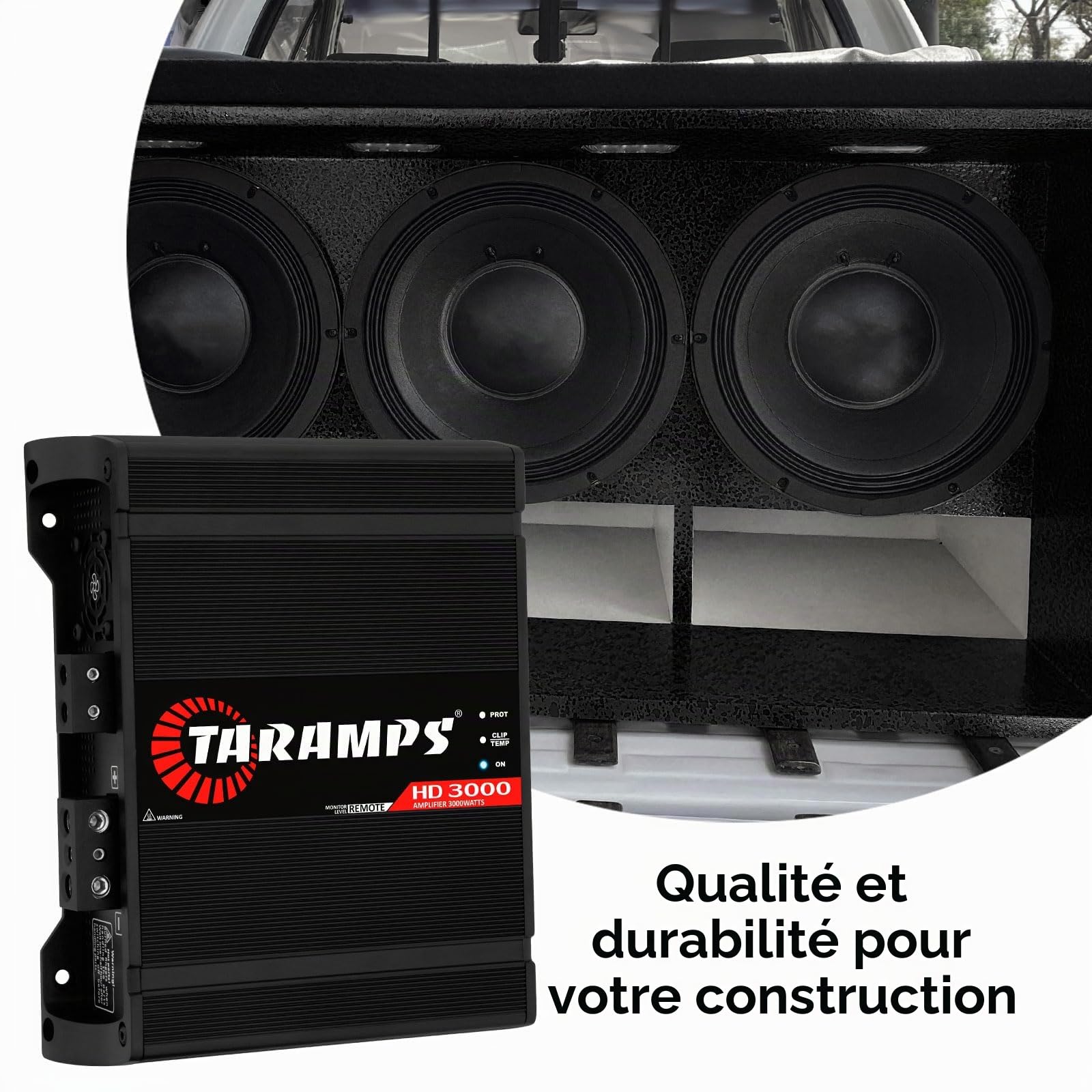 Taramps HD 3000 Module 2 Ohms Noir 3000 W Rms Amplificateur de Son Voiture