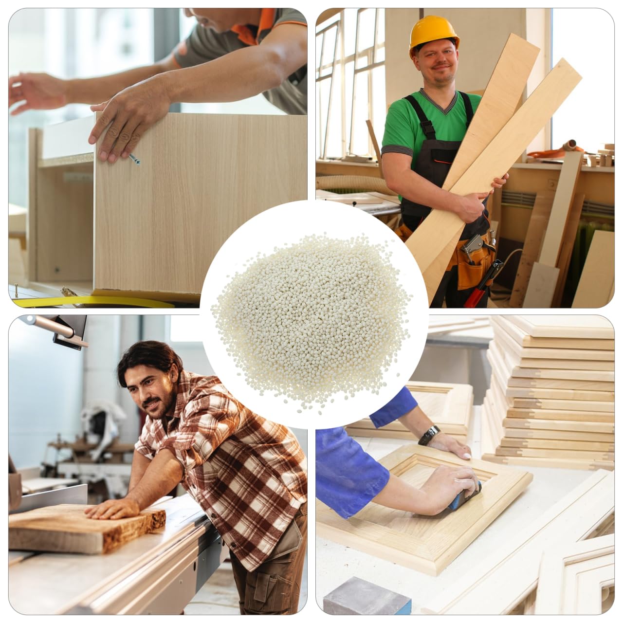 Zerodeko 1000G Bolitas De Pegamento Termofusible Para Encoladora De Cantos Adhesivo Fuerte Para Muebles Manualidades Y Canteado De Madera Pellets De Pegamento Para Máquina De Bandas De Borde