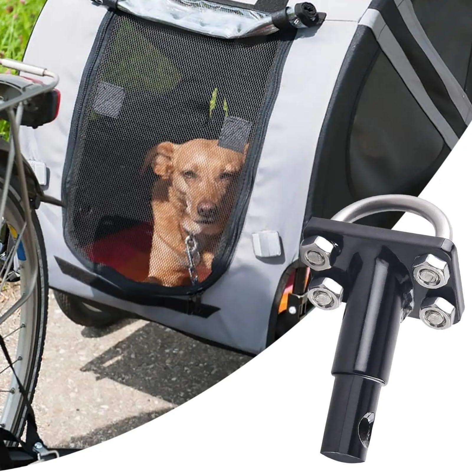 Fahrradanhänger Kupplung, Anhängerkupplung Fahrradanhänger, Schnellkupplung für Hunde Haustiere Transport, verstärkte Tragfähigkeit für täglichen Gebrauch & Outdoor