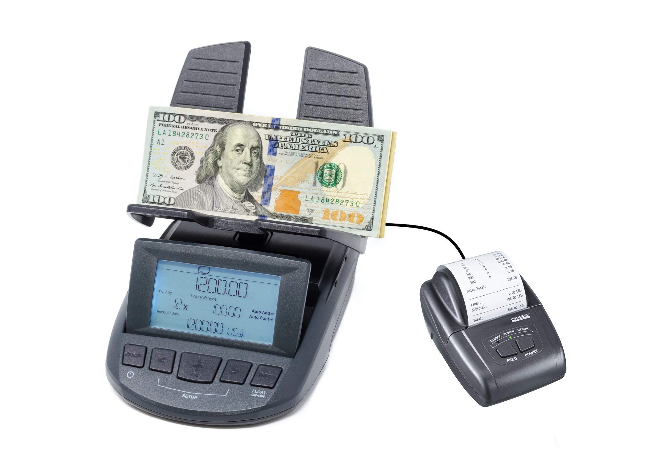 Ratiotec RS 2200 Money Counting Scale w/RTP 300 Report Printer