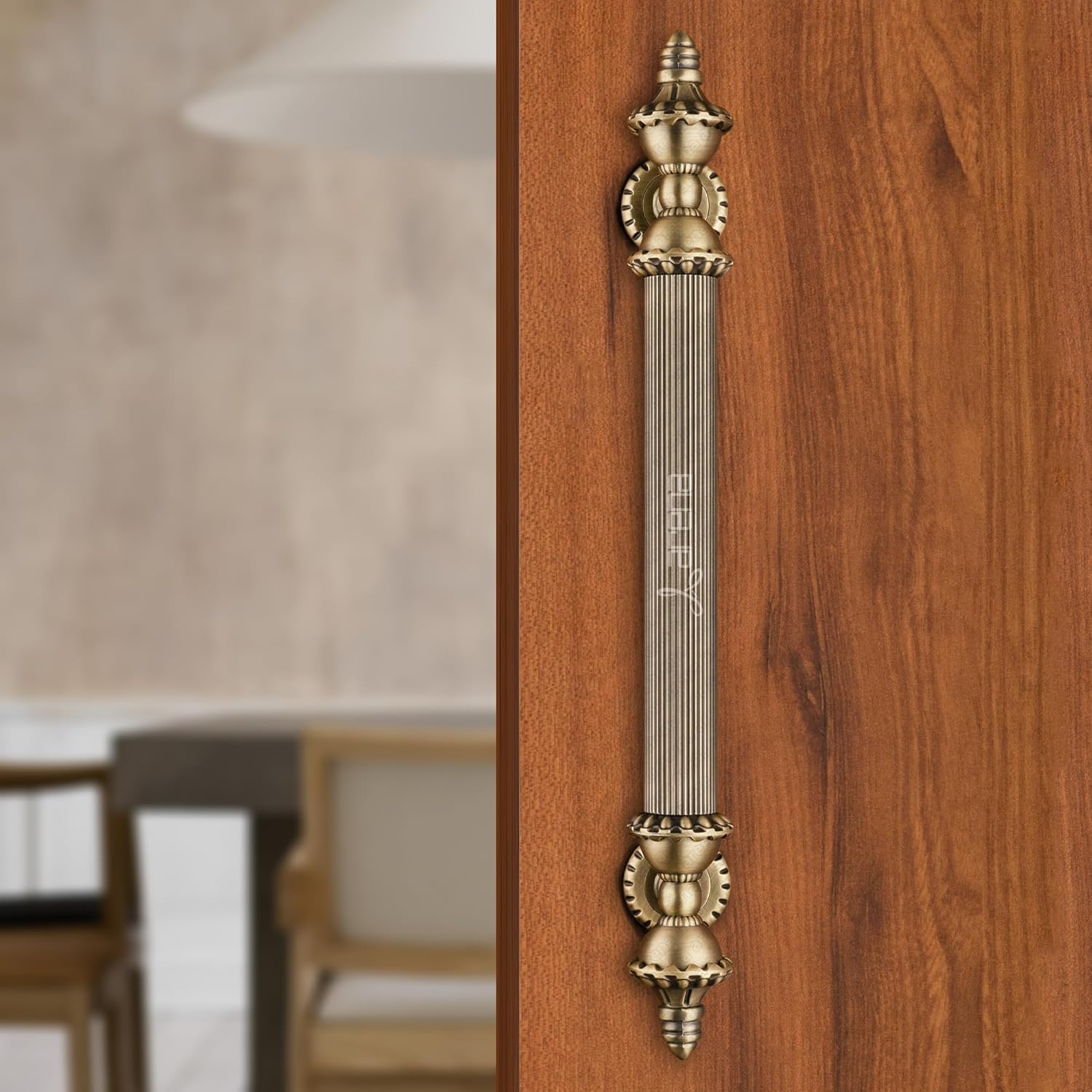 Arena 24 Inches Antique Brass Door Handle for Main Door | Big Size Push Pull Handle | Main Door Handle for Home, Office & Furniture | Handle Without Lock | Zinc Alloy Door Lock Handle (Pack of 1)-image-38