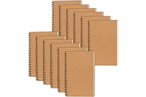EOOUT Sketch Book Bulk: 12-Pack A5 Blank Notebooks for Drawing and Writing