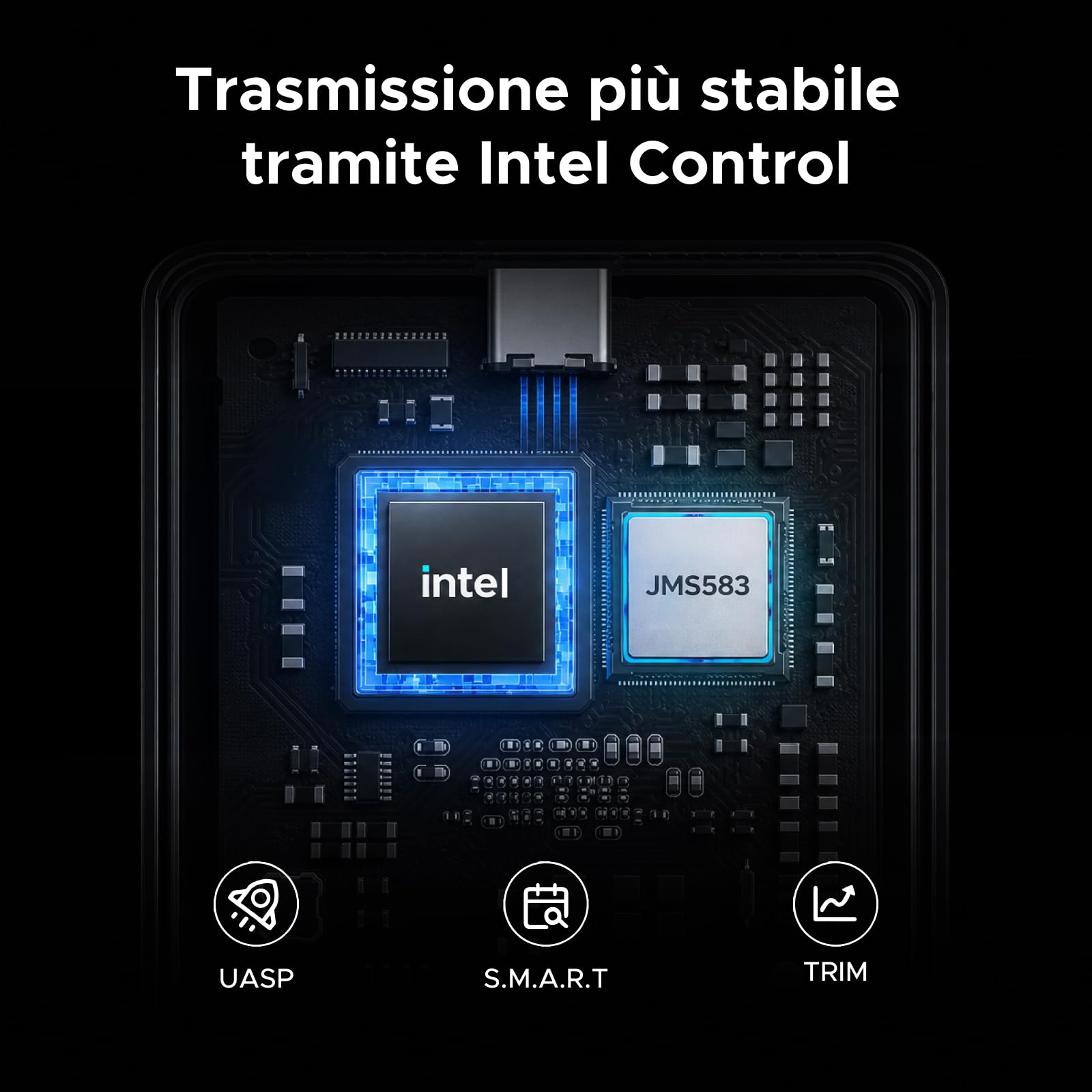 UGREEN Case per SSD M.2 NVMe 80 Gbps Dissipatore Termico in Alluminio Doppia Faccia Silenzioso Compatibile con Thunderbolt 5 4 USB4 USB 3.2 per MacBook Mac mini Mac Studio (Disco Rigido non Incluso)