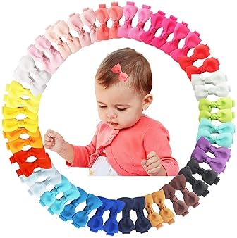 mini alligator hair clips baby