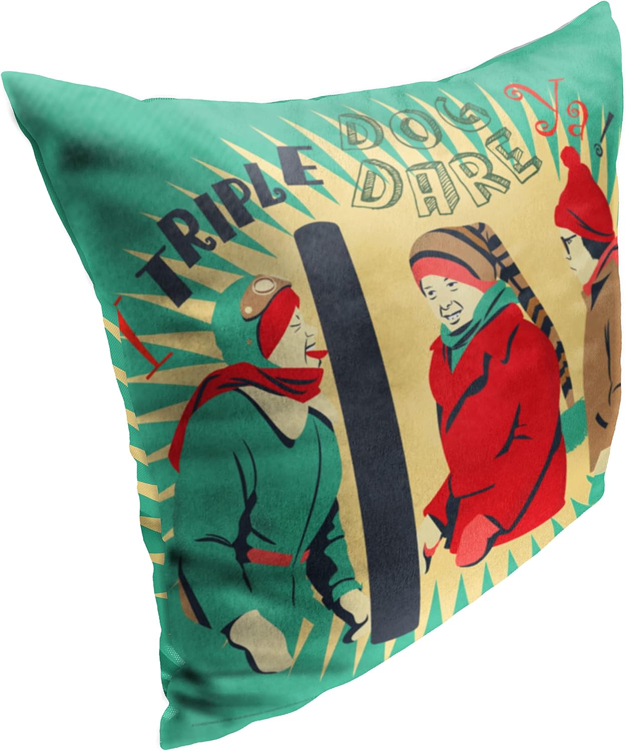 Northwest A Christmas Story Pillow, 18" x 18", Triple Dog Dare Ya
