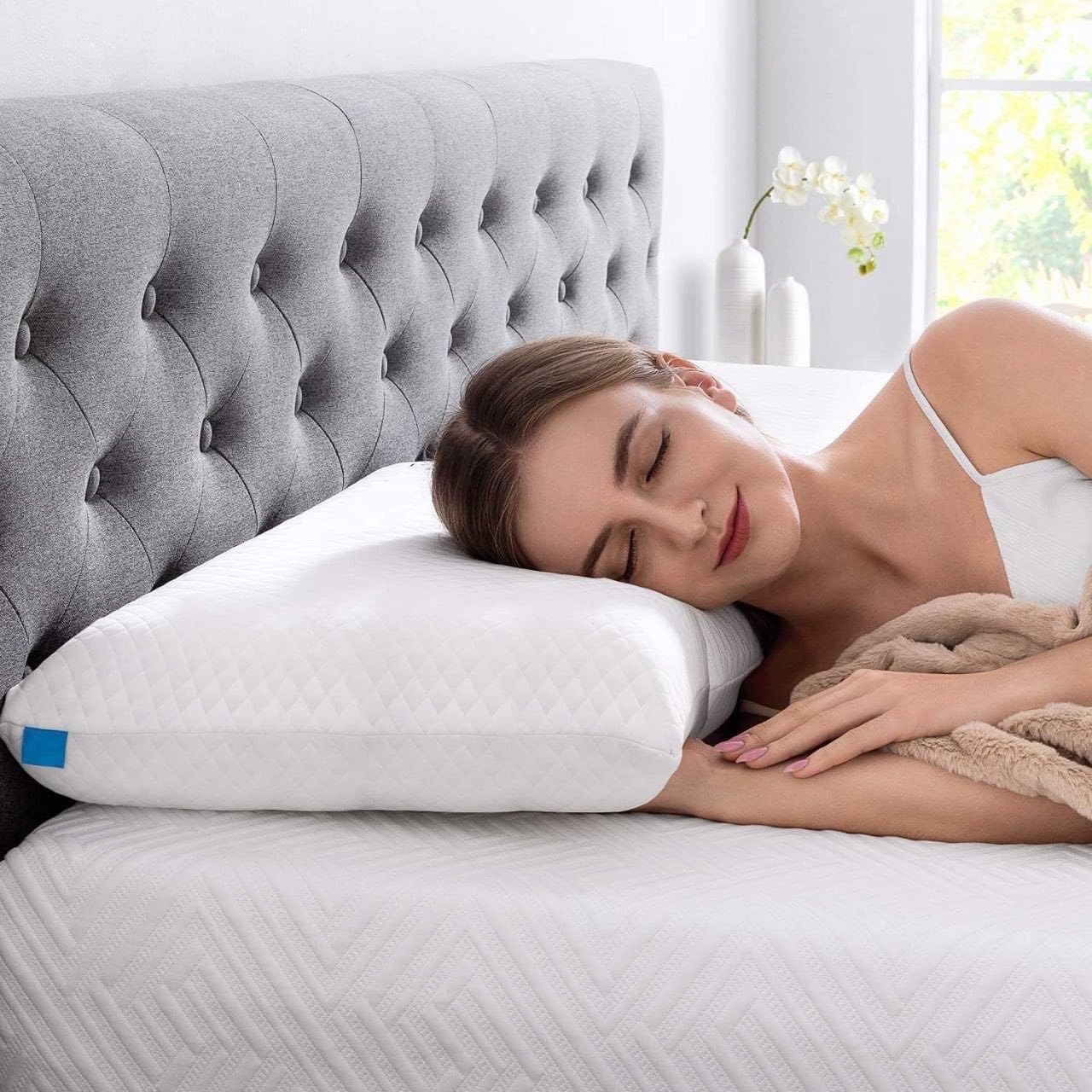 Cervical Contour Memory Foam Pillow for Sleeping,Orthopedic Pillow for Neck Pain, Support for Back,Stomach,Side Sleepers, with Breathable Zip Cover (19X12X4INCH) (King Size Pillow) (B0CRSRTFC6) Amazon Price History, Amazon Price Tracker