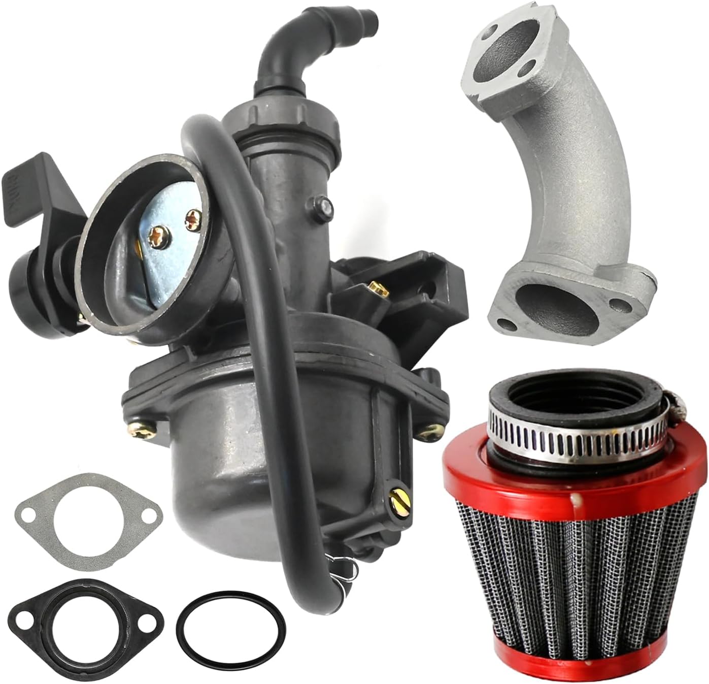 Anxingo 22mm PZ22 Carburetor Kit Replacement for 110cc 125cc SSR CRF50 Predators Go Karts Pit Dirt Bike,for Taotao Pit Bike ATV (PZ22 KIT1)