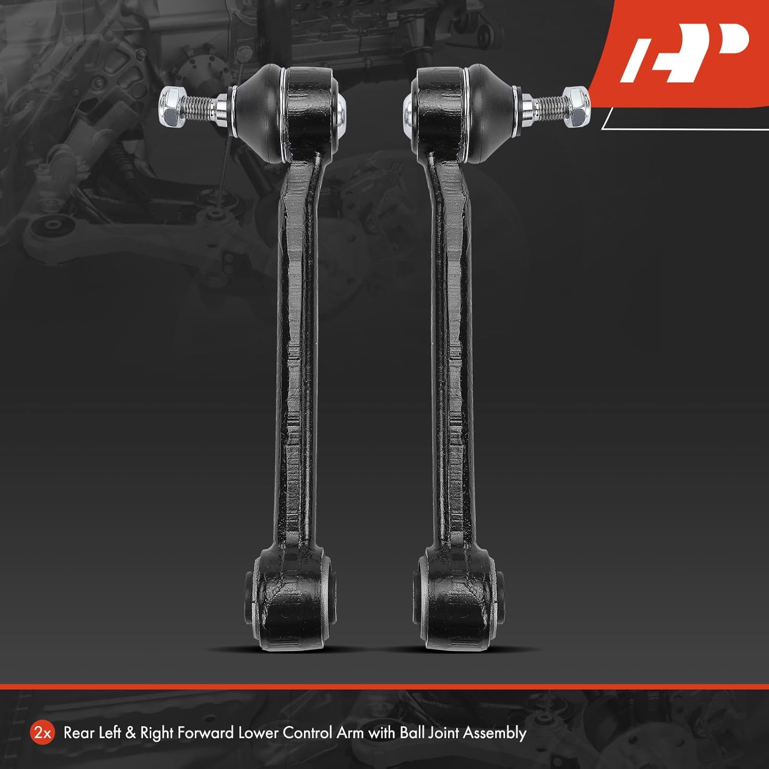 A-Premium 2 x Rear Forward Lower Control Arm, with Ball Joint & Bushing, Compatible with Hyundai Elantra 2007-2012