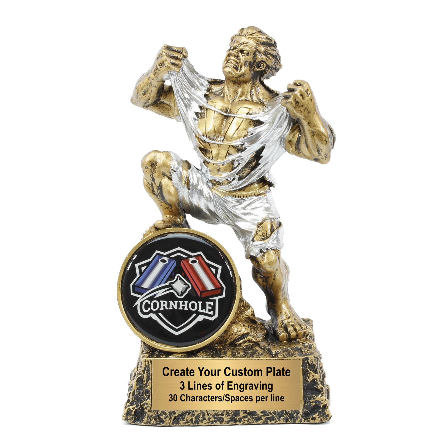 Monster Trophy - 6.75 Inch Tall - Engraved Victory Beast Award with Front Insert - Choose a Style and Make it Your own - Customize Now