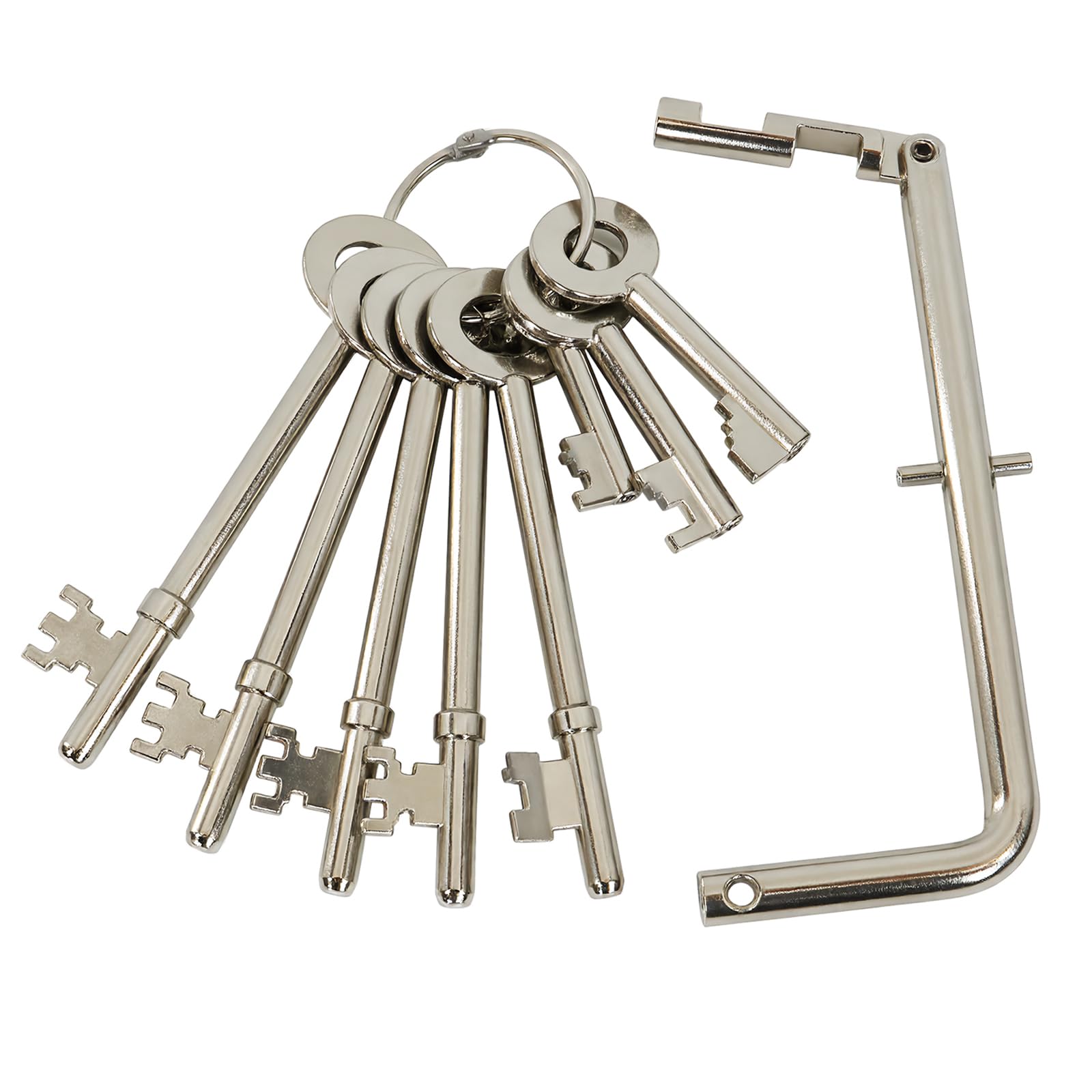 Fire Brigade Keys Set, 9Pcs FB, FB1, FB2, FB4, FB11, FB14, Universal Fit for Emergency Services & Maintenance Panels, Fire Door Key for Communal Door Access