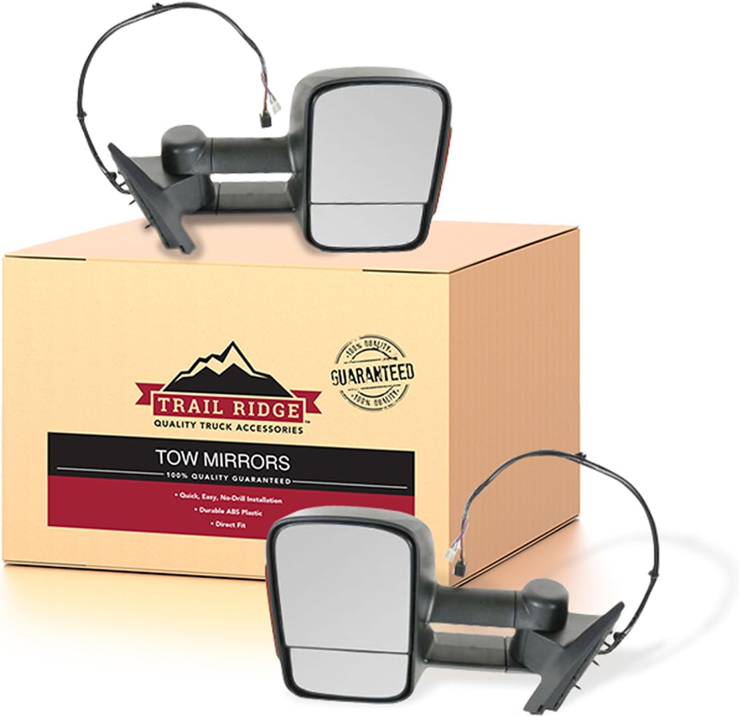 Trail Ridge Tow Mirror Power Heated Memory Signal Towing Pair Set for Chevy GMC