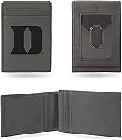 Vista 58 de Rico Industries NCAA - Cartera de bolsillo frontal grabada con láser gris, compacta, cómoda, delgada