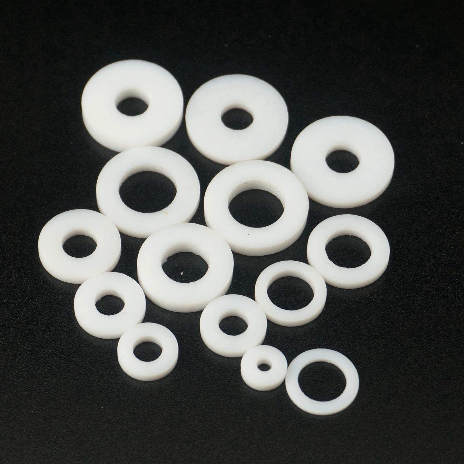 Junta de arandela plana de PTFE, 50 unidades, varios tamaños for manómetro(16x8x3mm)