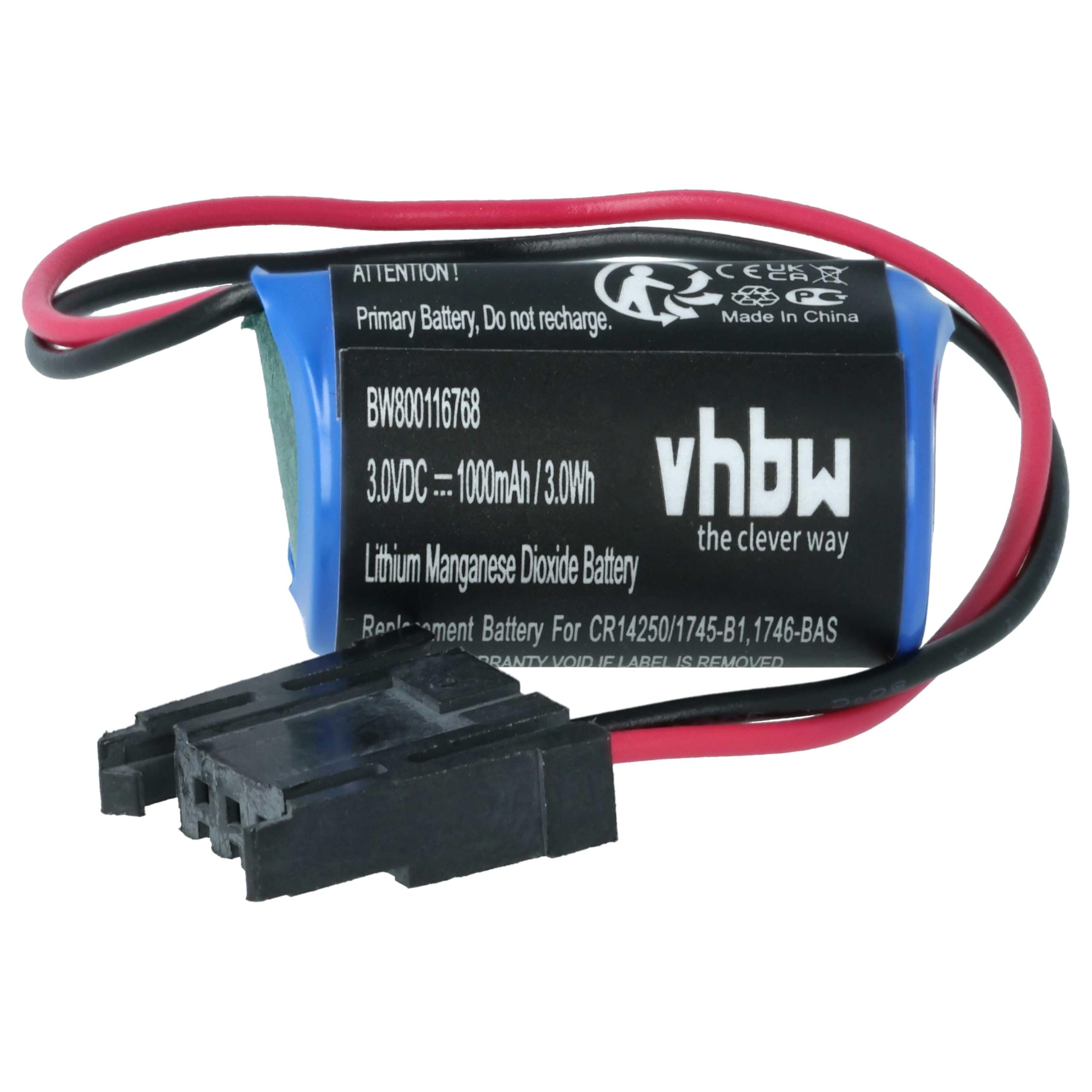 vhbw 5X batería Compatible con Allen Bradley ControlLogix Logix 5563 Controlador de periférico (1000 mAh, 3 V, Li-MnO2)