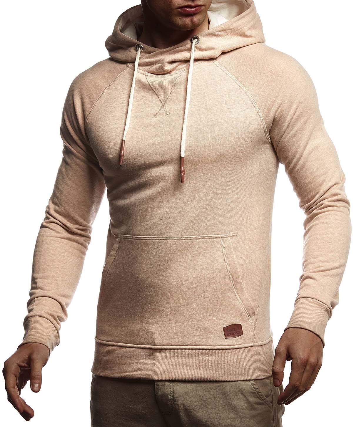 Leif Nelson Herren Pullover Hoodie Kapuzenpullover Longsleeve Basic Sweatshirt Sweater LN8153