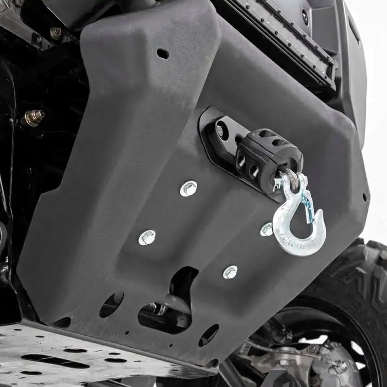 Rough Country Winch Mount for Can-Am Defender HD8/HD9/HD10 - Bolt-on Mounting Plate for 3,500-5,000 LB Winches