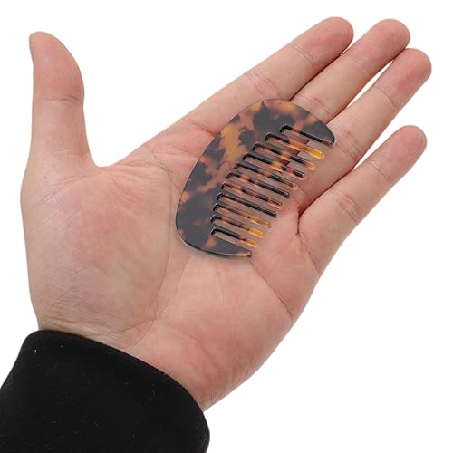 Miniatura 23 de VOCOSTE Mini peine para el cabello de dientes anchos, peine antiestático de tamaño de bolsillo para cabello grueso y rizado, cuidado del cabello