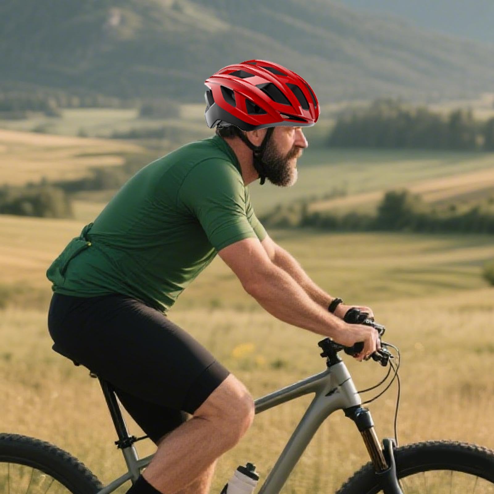 Rowerowy Ochronny Możliwość regulacji, oddychalność, lekkość, | Przewiewny Rowerowy Dla Dorosłych Mężczyzn I Dorosłych Kobiet Do Jazdy Na Rowerze I Uprawiania Kolarstwa