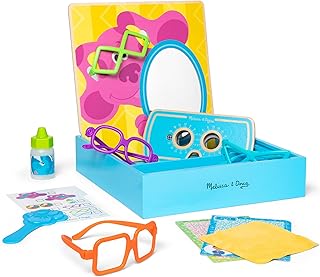 Melissa & Doug Blues Clues & You! Time for Glasses Play Set - Pretend Eye Doctor Kit, Blues Clues Set, Toys, Play Eyeglasses For Kids Ages 3+