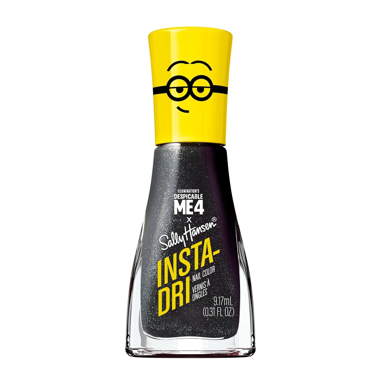 Sally Hansen Insta-Dri Nail Polish - Quick Dry, Black Shimmer