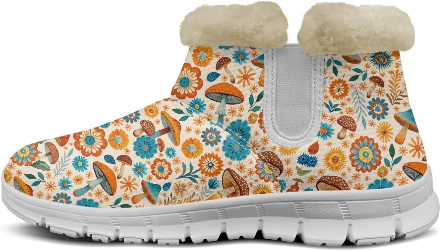 Women's Winter Snow Boots Comfortable Warm Ankle Booties Anti-Slip Outdoor Hiking Backpacking Cycling Boot Size 6-12