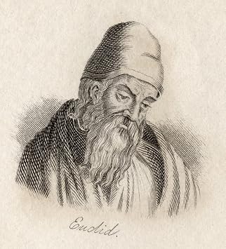 Posterazzi Euclid Of Alexandria C.325 C.265 Bc. Mathematician Known For His Treatise On Mathematics_The Elements Engraved Poster Print by J.W.Cook, 13 x 15