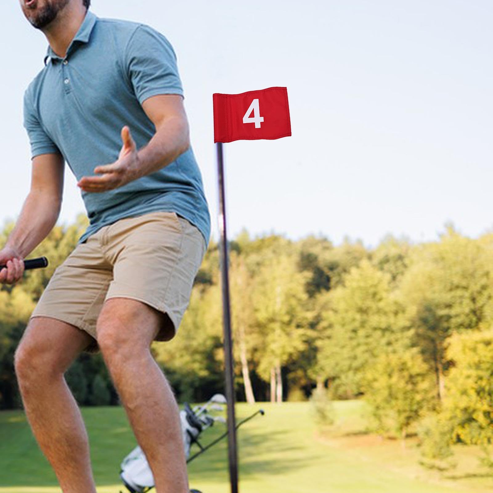 Banderas de Golf, Ejercicio de Campo de Entrenamiento de Golf, Bandera de Nailon con Tubo insertado para el jardín del hogar, Oficina