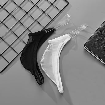 Men's Sexy See Through Mesh Soft T-back Undies Underpants