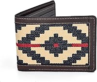 Vista 1 de GauchoLife Guarda Pampas Billetera Bi-Fold de Piel Azul-RojoChocolate