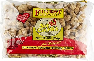 Jamaican Choice Light Soy Chunks, Textured Protein | 8 oz (1-Pack)
