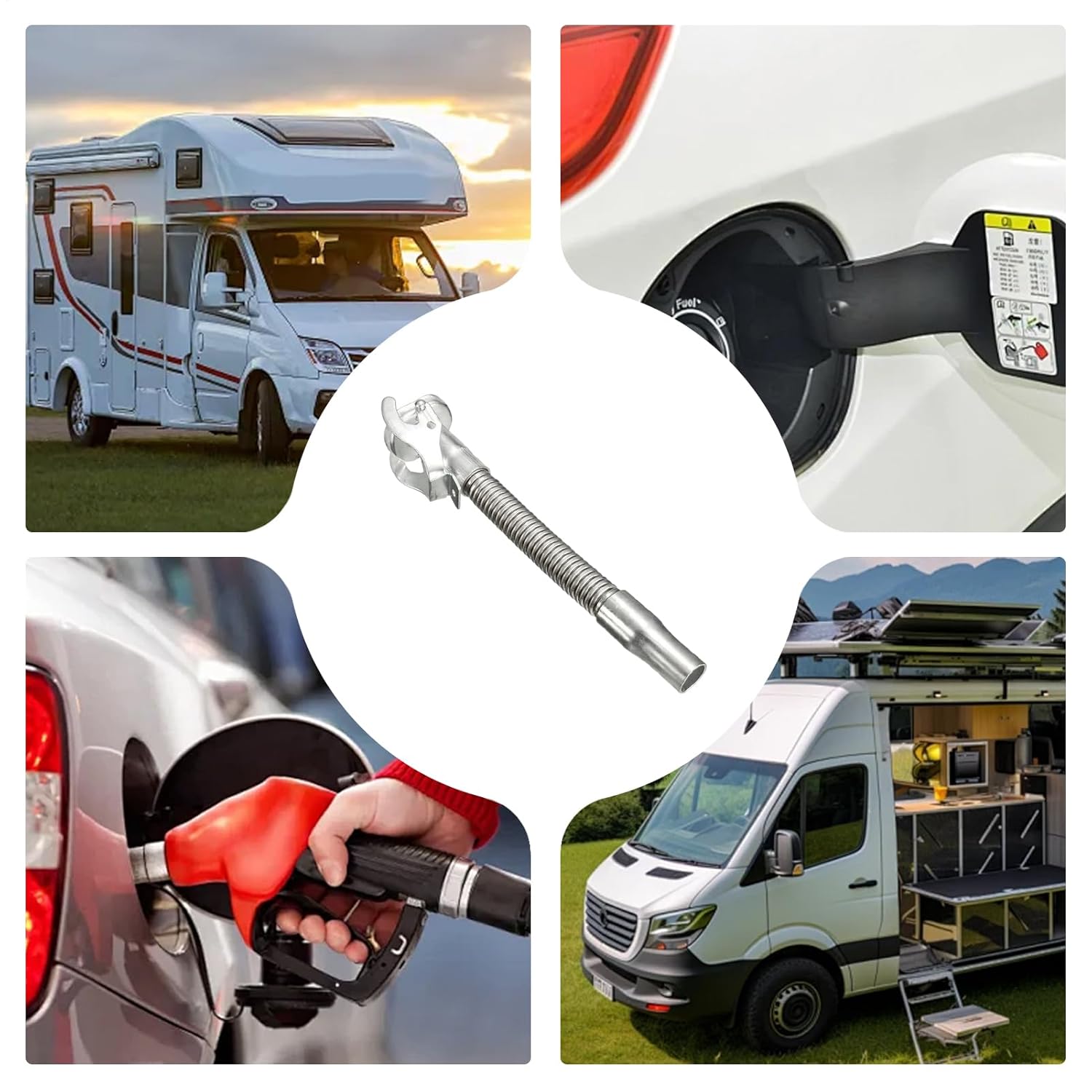 Various uses of the spout