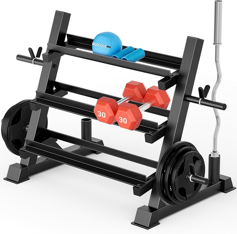 YOLEO Upgraded Dumbbell Rack, 1100LBS/500KG Capacity Weight 