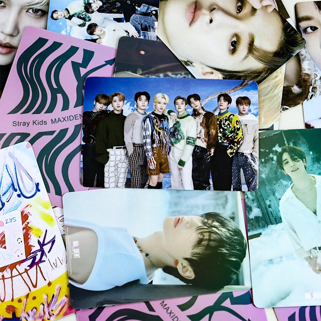 110 Cartes Photos Stray Kids – Collection KPOP, 2 Styles Différents, Format 8,6 X 5,7 Cm, Idéal Pour Fans Et Déco