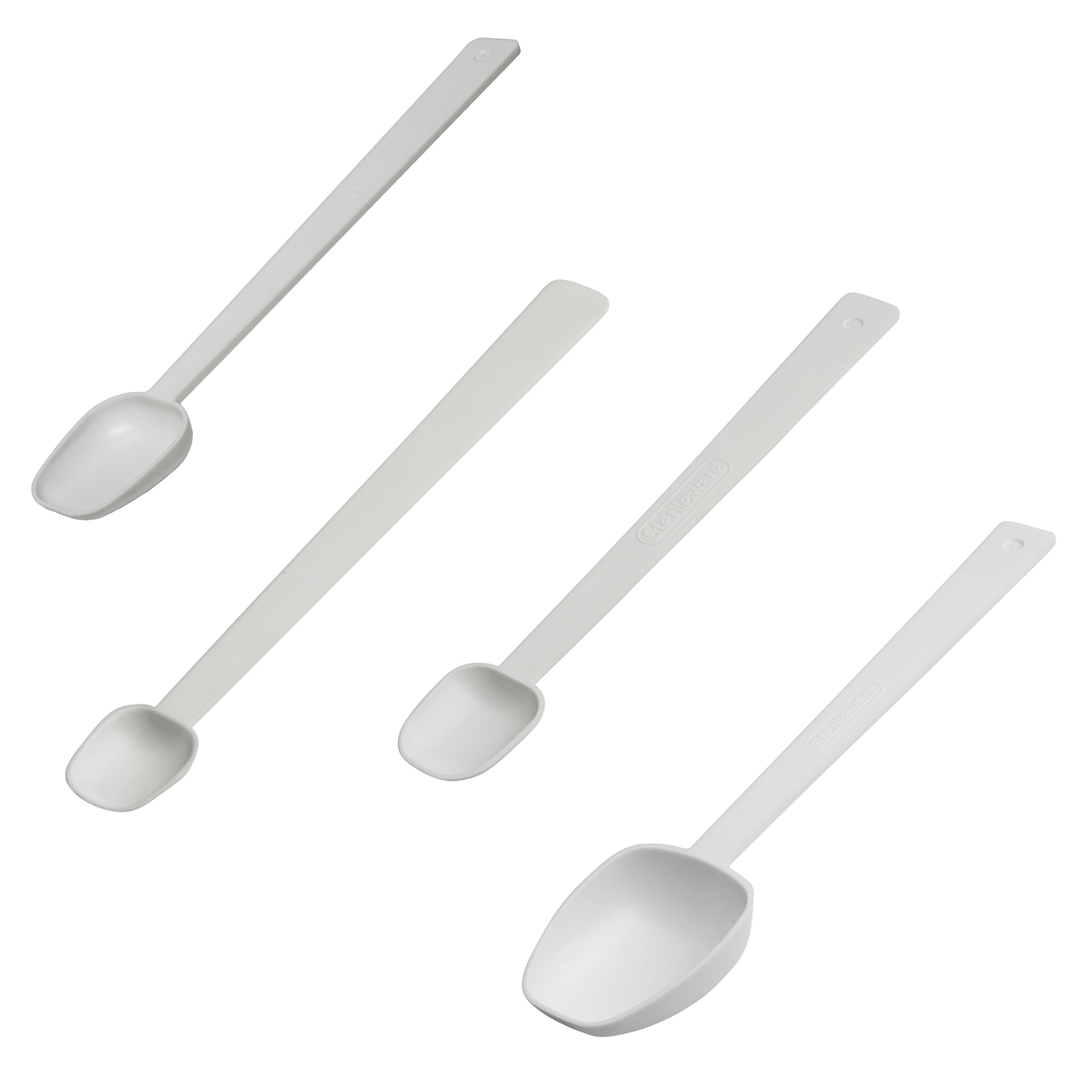 SP Bel-Art Long Handle Sampling Spoon Assortment; Non-Sterile Plastic (Pack of 12) (F36727-0000)