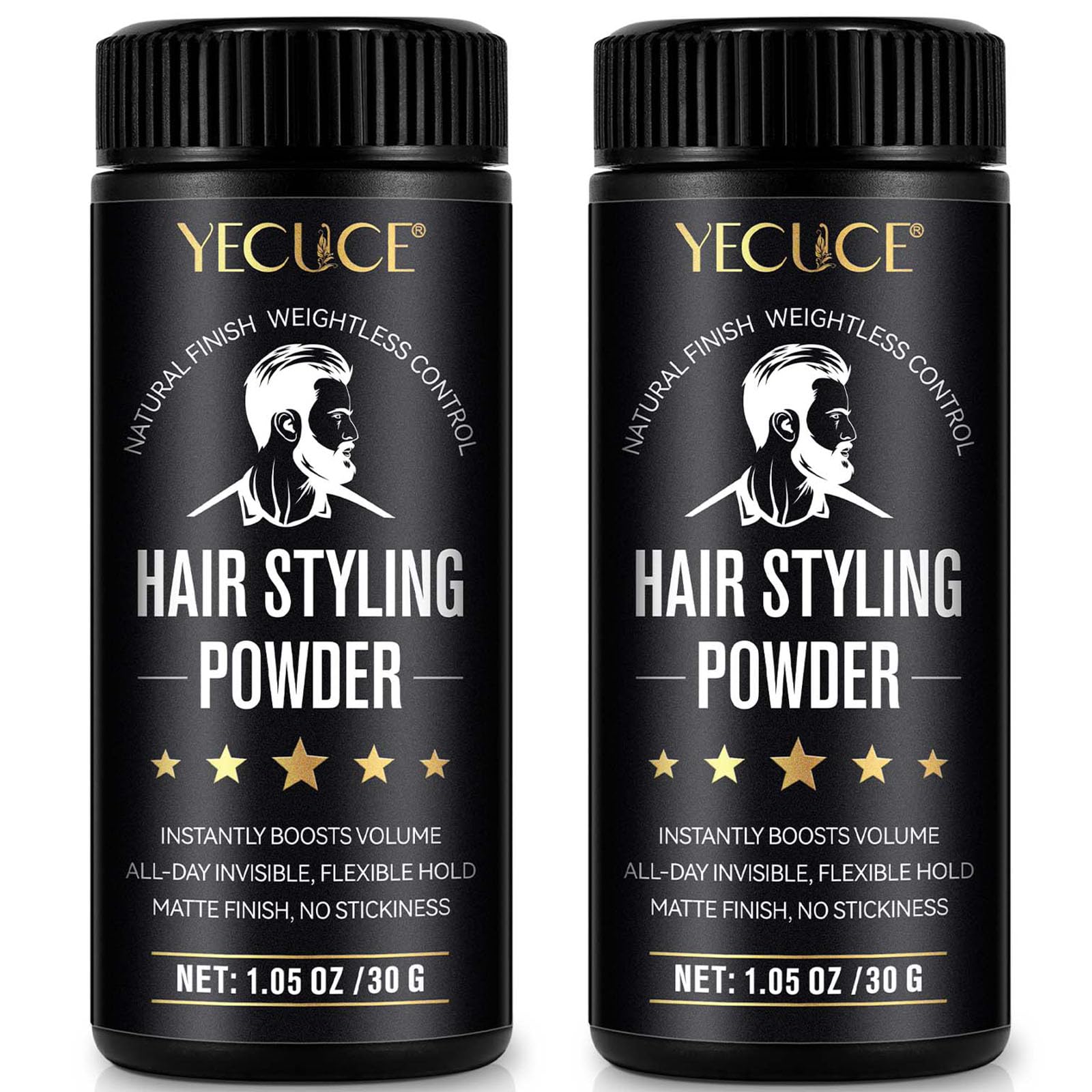 2 Pack Haarpuder für Männer 30g | Haarstyling Puder | Mattierend & Starker Halt | Natürliches Volumen & Lift | Fettfrei & Leicht | Einfache Anwendung & Langanhaltend