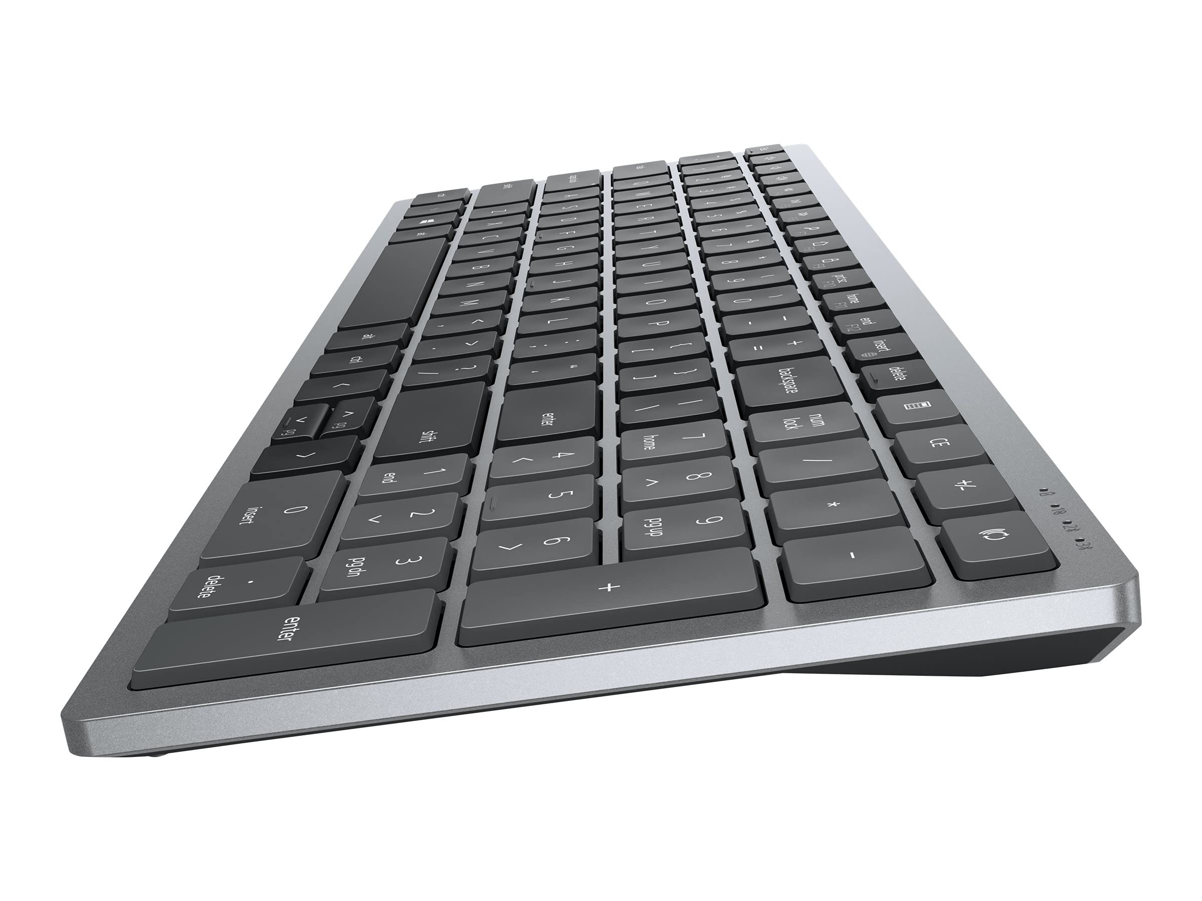 Dell KM7120W Clavier RF sans Fil + Bluetooth QWERTZ Allemand Gris, Titane