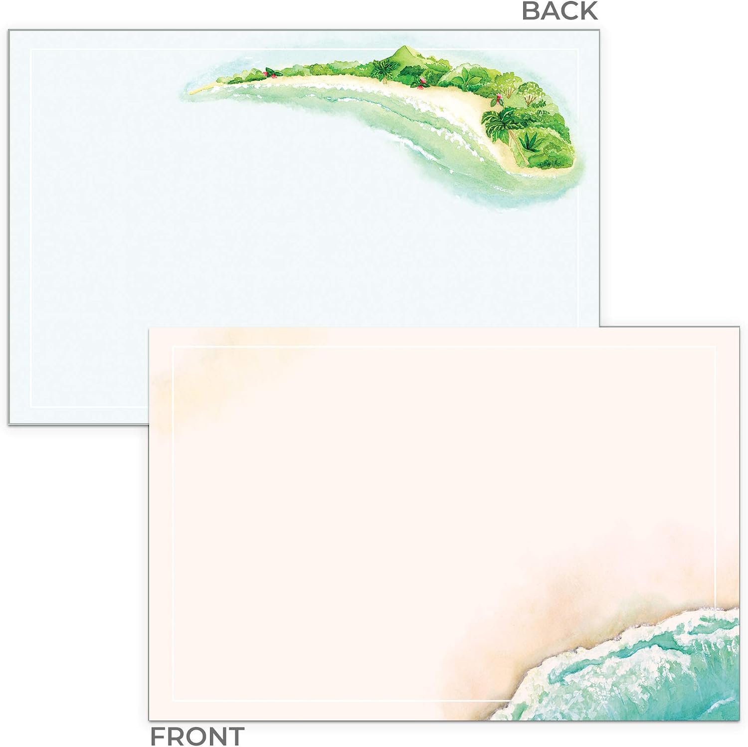 Dashleigh Beach Note Cards, A6, 4 x 6 inches, The Gift Collection, Set of 48