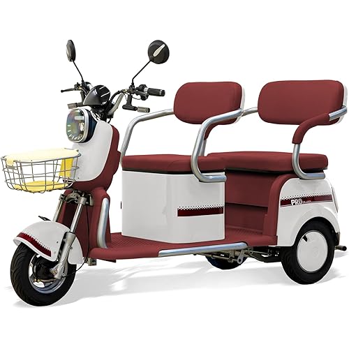 Massimo MGC E-Trike Mini – Compact Electric Trike for Urban and Neighborhood Travel (White)