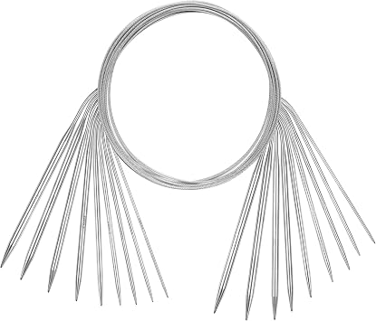 LIHAO Knitting Needles Set, 9PCS Circular, 31.5in | For Blankets Scarves Sweaters, Knitting Kit Accessories