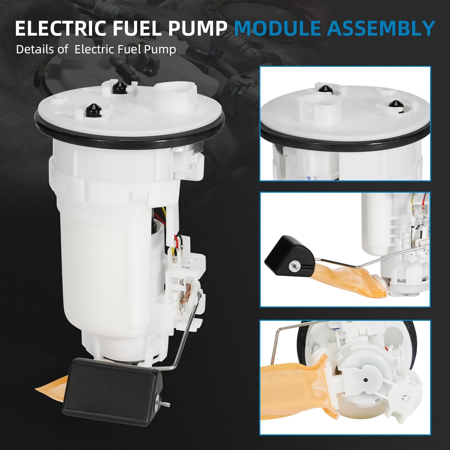 SP9160M Electric Fuel Pump Module Assembly Compatible with Toyota Camry 2004 2005 2006 2.4L 3.0L 3.3L Dual Port with Pressure Sensor,Replaces 90159A0022 7702406040 232170C010