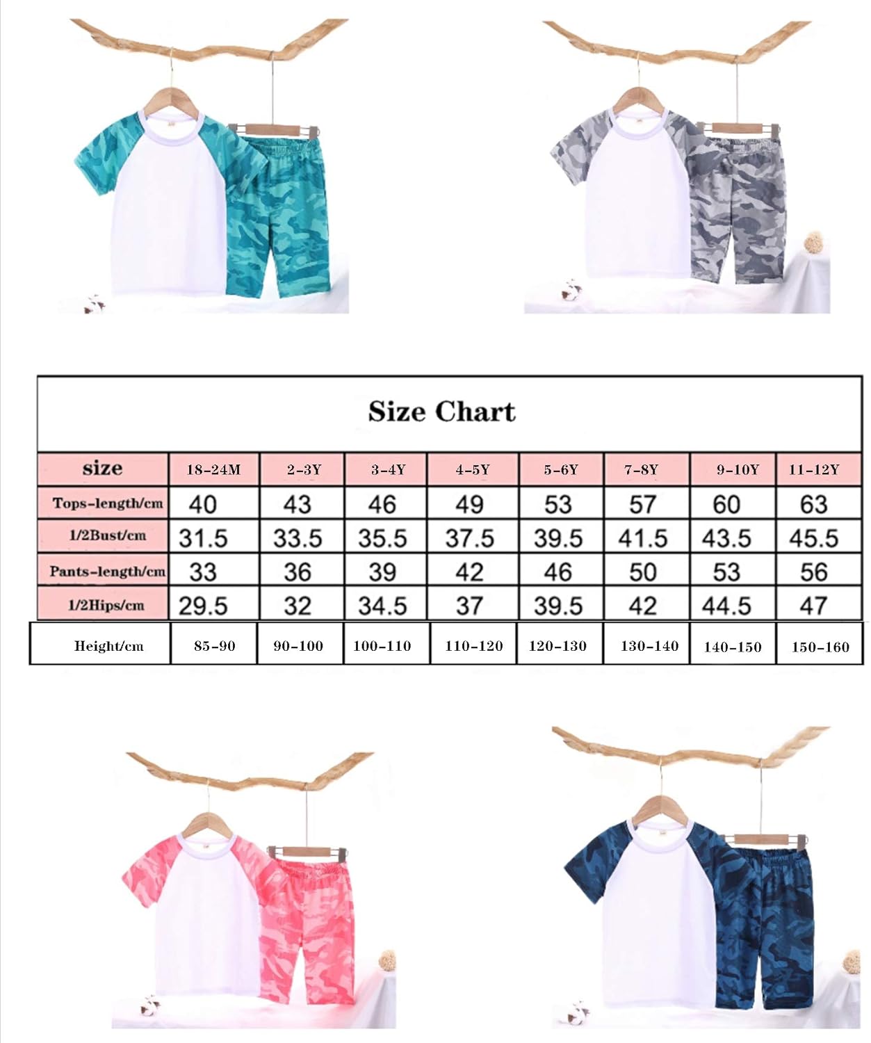 Boys Summer Clothes Sets Short Sleeve 2 Piece Sports Outfit Shirt+Shorts Camouflage Fashion Athletic Quick-Dry 2-13Y - Image 7