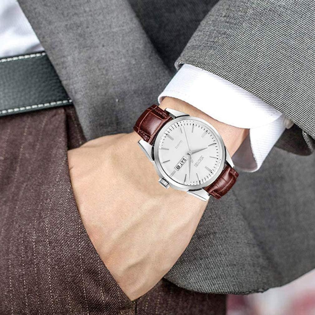 SKMEI Pair Watches for Couples Men and Women His and Hers Watch Set Husband Wife Valentines Matching Wrist Watch Wedding Gifts Waterproof Business Fashion Quartz Analog Calendar - Image 7