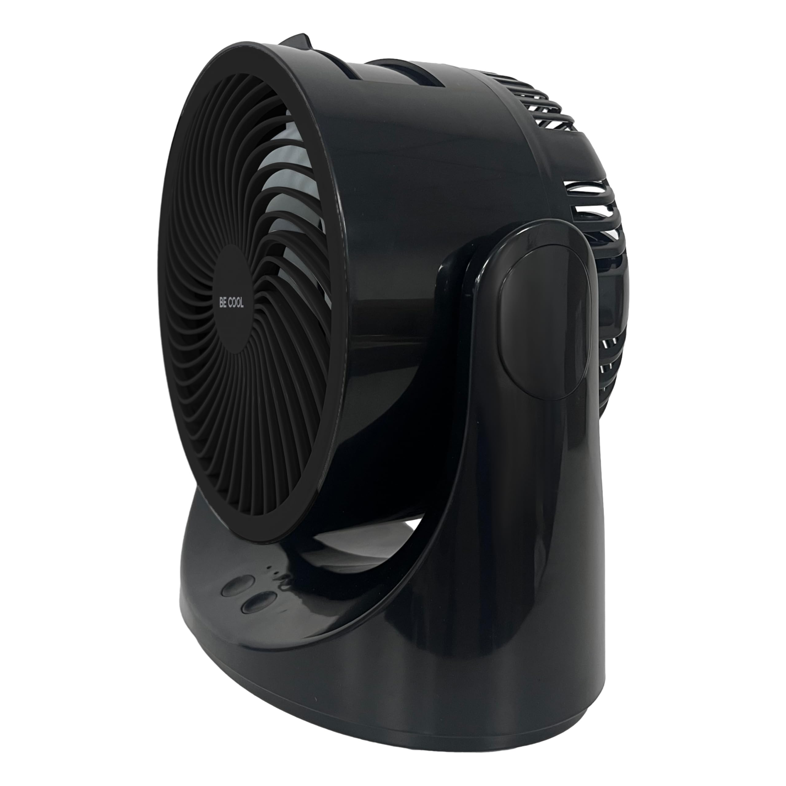 Be Cool USB-Windmaschine 15cm mit Kühlakku – Ø 6" / 15 cm, Kupfermotor, 10 Watt, Kühlakku im Lieferumfang, 7-farbige LED-Beleuchtung, USB Typ-C, schwarz