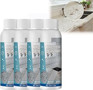 Furniture Marble Scratch Repair Refurbishment Agent, Stone Nano Crystal-Plating Agent, Stone Stain Remover Cleaner, Marble Stone Cleaner Polishes, Marble Cleaner Stain Remover (Color : 4pcs)