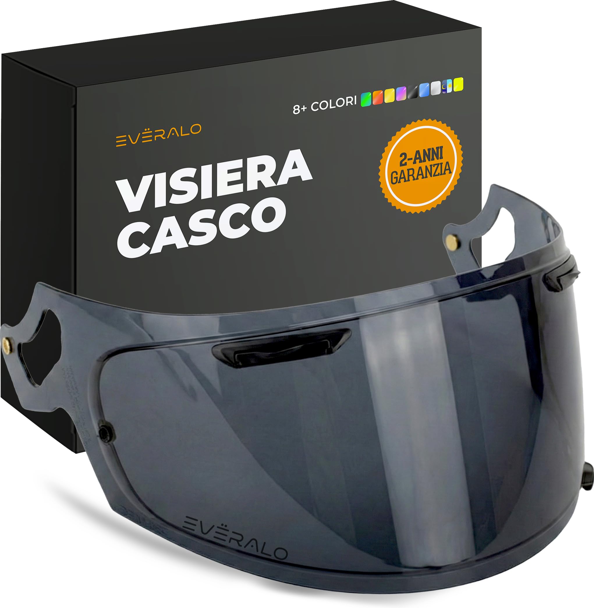 Visiera Compatibile con Arai Chaser X - Rx7v - Rx7x - Quantic - Quantum X - Concept X - Concept Xe - Renegade V - Profile V - Qv Pro - Vas V (Dark Fume')