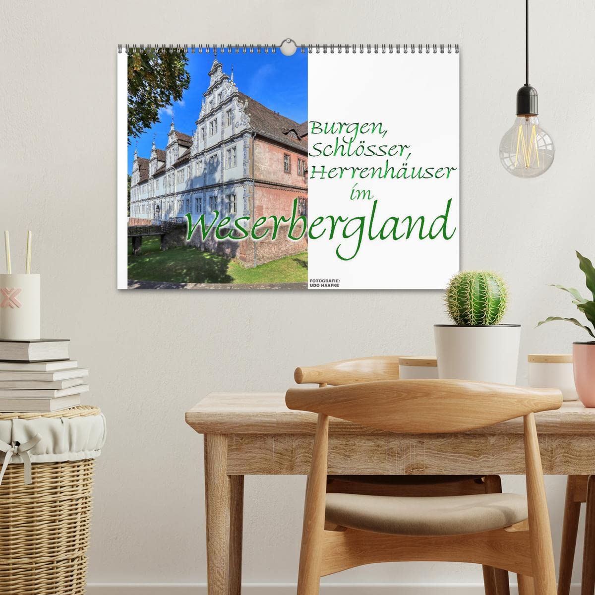 Burgen, Schlösser, Herrenhäuser im Weserbergland (Wandkalender 2025 DIN A3 quer), CALVENDO Monatskalender: Zauberhafte Impressionen der Weserrenaissance (CALVENDO Orte)