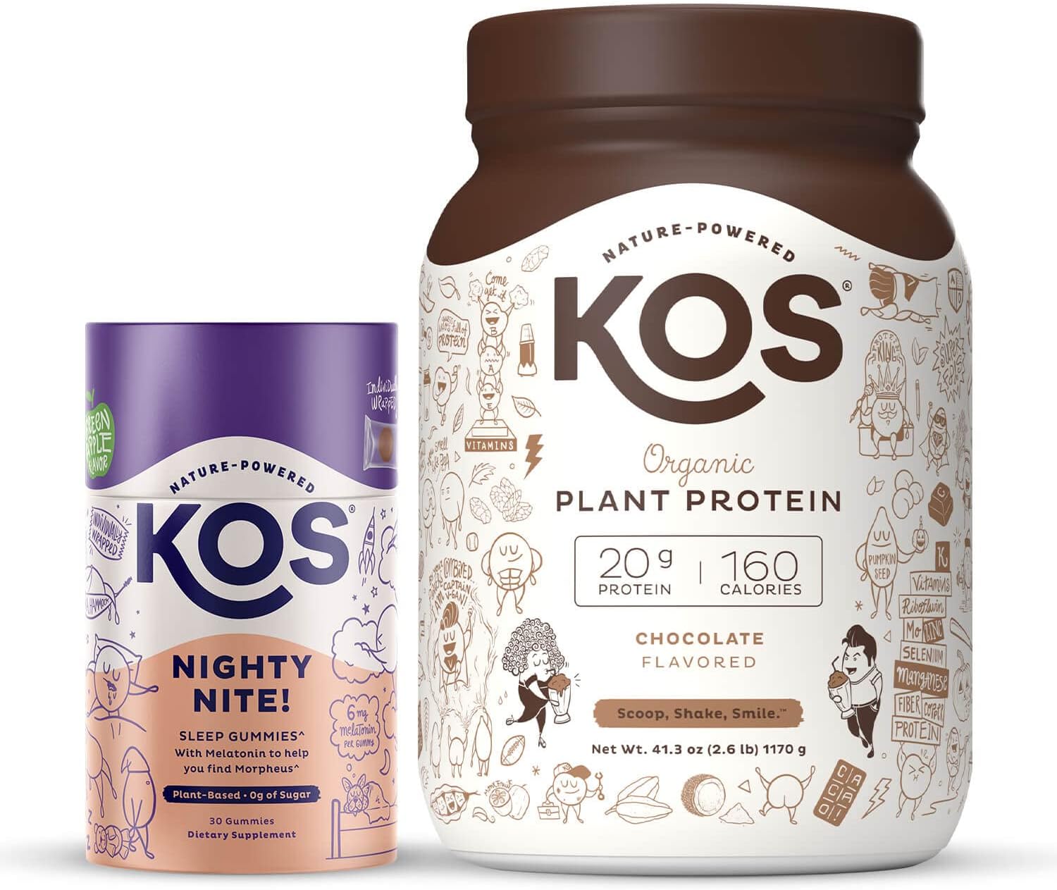 Buy KOS Sleep Gummies + Chocolate Vegan Protein Online at Lowest Price
