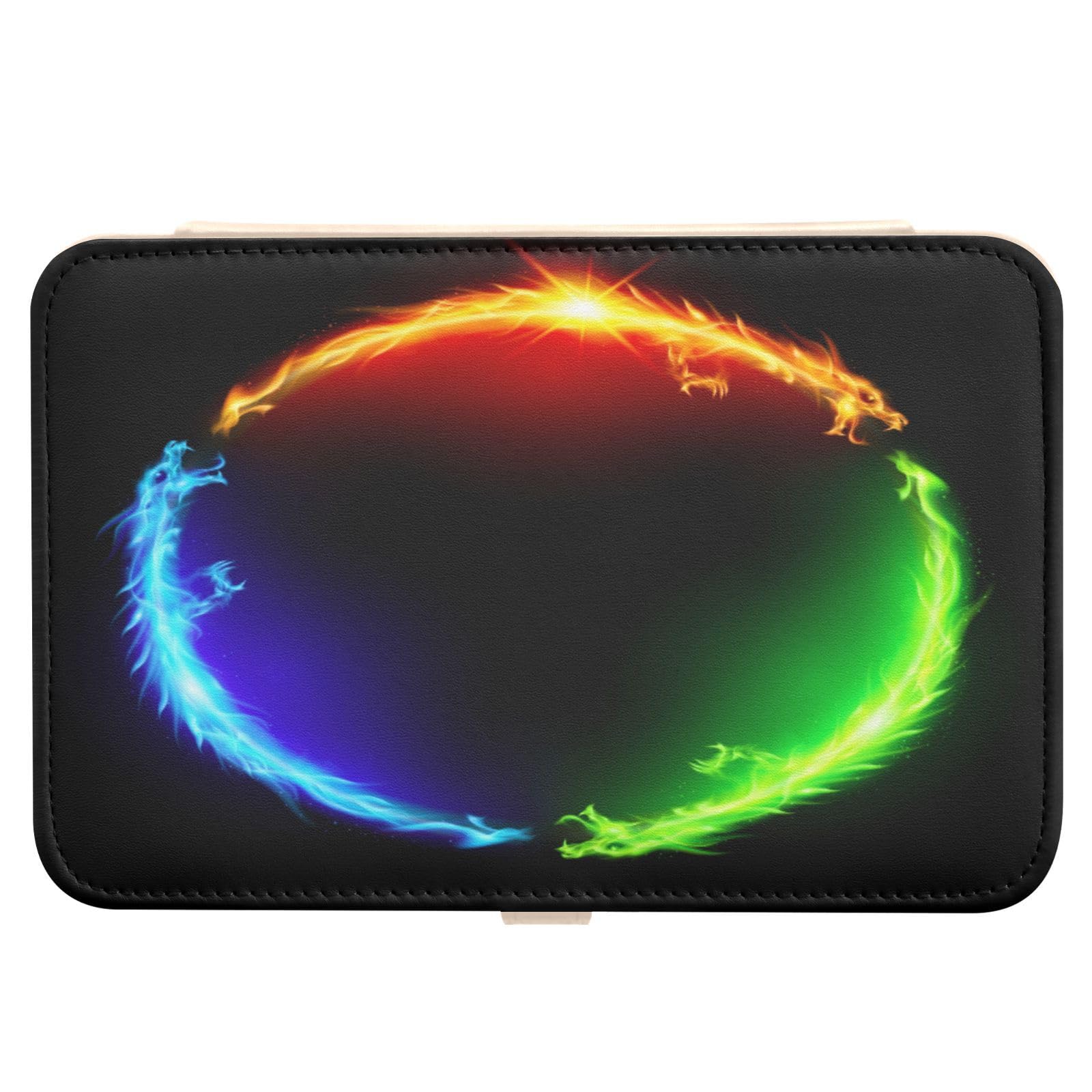 Leather Jewelry Box Jewellery Case Organiser Storage Box Blue Orange Green Drange for Larger Accessories,Gift Box