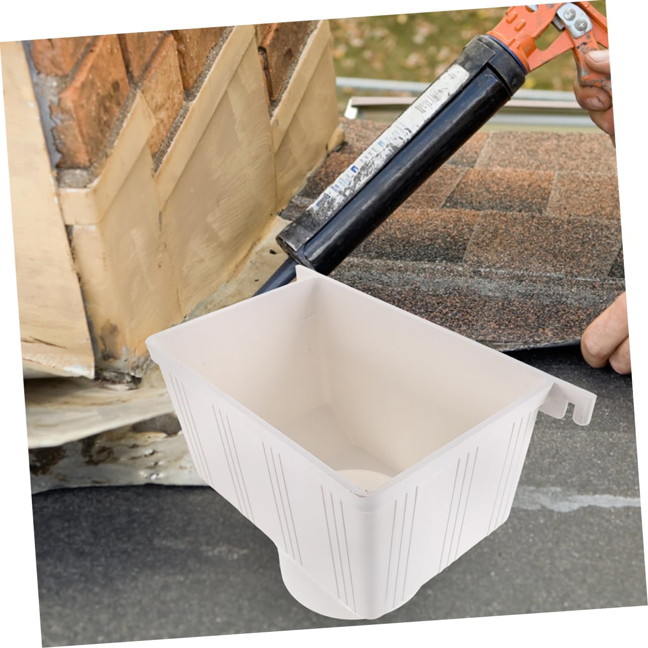 Gutter Downspout Strainer Adapter Rain Gutter Accessories Collection Barrel