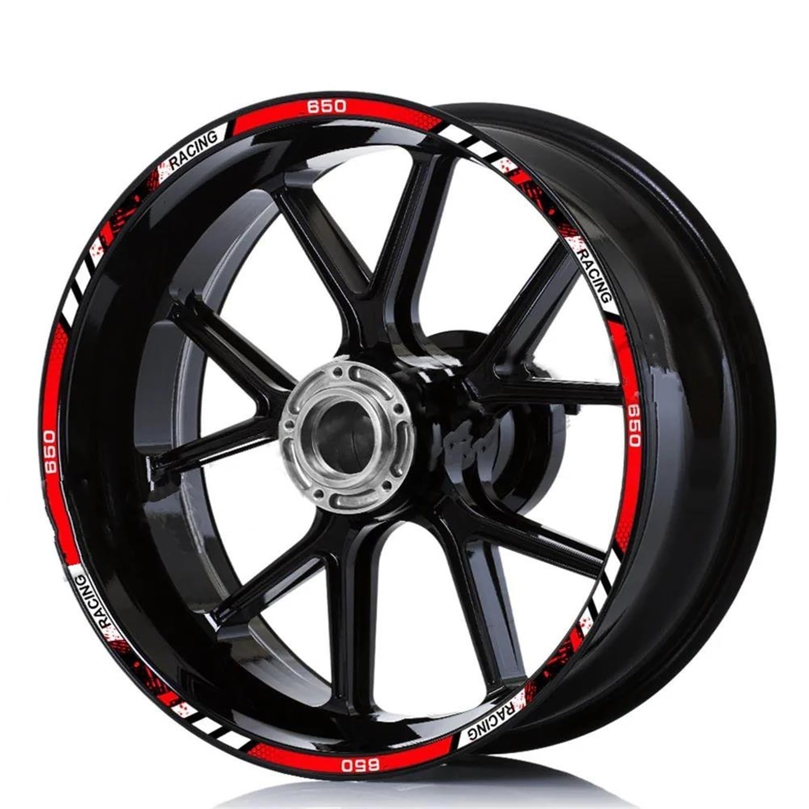 Stickers Motorcycle Wheel Stickers Night Reflective Decorative Rim for Z650 Z 650(Style 2)